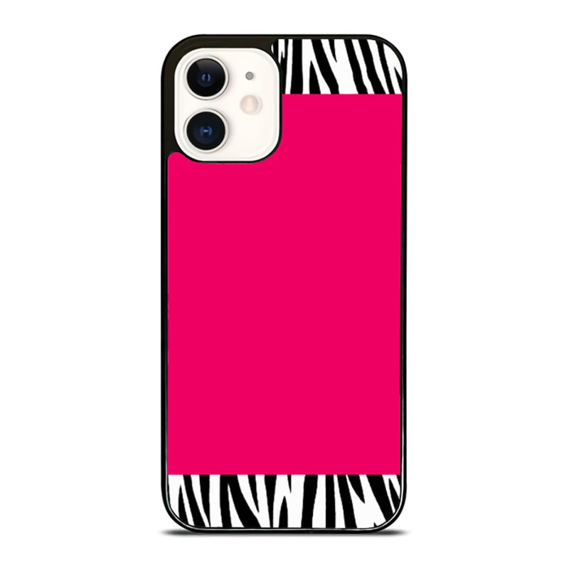 Zebra Pattern On Hot Pink Custom IPhone Case Samsung Case Google Pixel Case Personalize Your Style 0