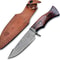Handmade 10 Damascus Hunting Knife With Sheath Fixed Blade Hunting Knife Knife For Men 0