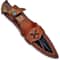 Handmade D2 Steel Hunting Knife Bushcraft Fixed Blade Knife With Sheath And Horizontal Carry Wood 1