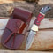 Damascus Pocket Folding Knife With Sheath Lockback Lightweight MultiTool For Camping Outdoor Hunti 5
