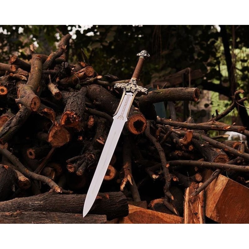 Hand Forged Conan The Barbarian Engraved Sword Steel Sword Sword With Sheath Best Gift For Wedding