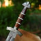 Handmade Damascus Viking Sword Custom Knight Sword With Scabbard Viking Sword With Beautiful Engrav 2