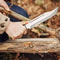 18 Handmade Bowie Knife With Sheath Crocodile Dundee Knife D2 Steel Blade Best Hunting Knife Outdoo 1