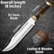 18 Handmade Bowie Knife With Sheath Crocodile Dundee Knife D2 Steel Blade Best Hunting Knife Outdoo 5