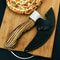 Handmade 95 Inches Viking Pizza Cutter With Rosewood Handle Super Sharp Carbon Steel Axe Blade Piz 1