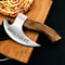 Handmade 95 Inches Viking Pizza Cutter With Rosewood Handle Super Sharp Carbon Steel Axe Blade Piz 5