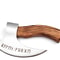 Handmade 95 Inches Viking Pizza Cutter With Rosewood Handle Super Sharp Carbon Steel Axe Blade Piz 6