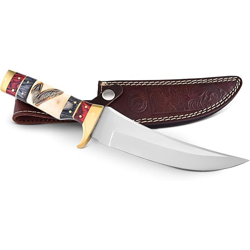 Hunting Knife With Full Tang 65 Stainless Steel Blade  Hunting Knife With Sheath 0