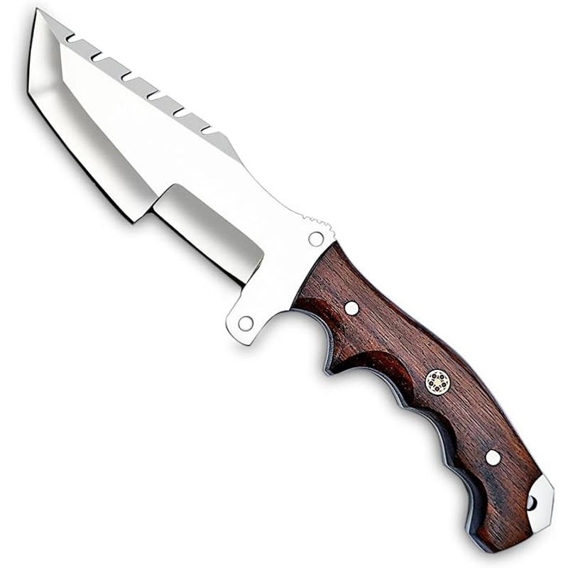 Handmade D2 Tracker Knife With Sheath For Outdoor Survival Camping Bushcraft  Fixed Blade Hunting K 2