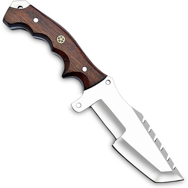 Handmade D2 Tracker Knife With Sheath For Outdoor Survival Camping Bushcraft  Fixed Blade Hunting K 4