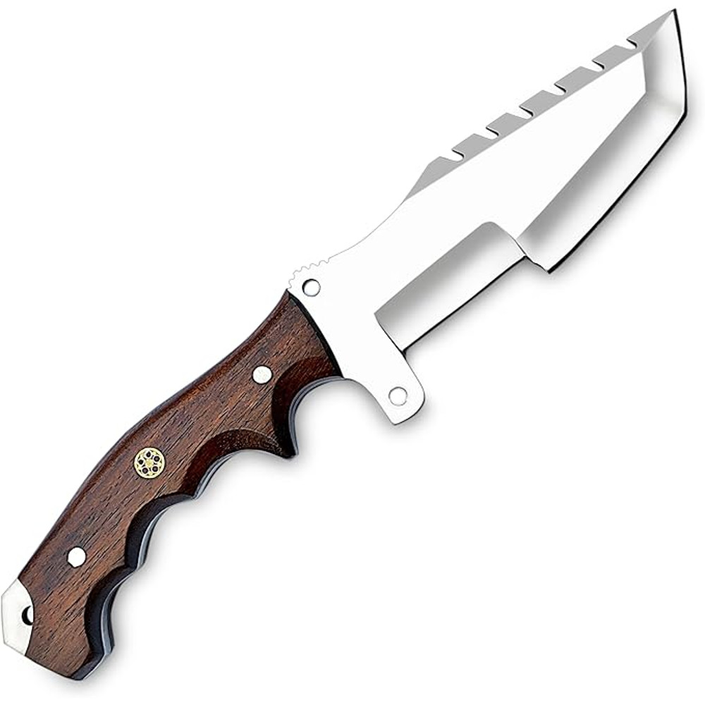 Handmade D2 Tracker Knife With Sheath For Outdoor Survival Camping Bushcraft  Fixed Blade Hunting K 5