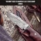 10 Inches Handmade Damascus Hunting Knife Bushcraft Fixed Blade Hunting Knife With Sheath And Waln 2