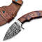 Handmade 8 Damascus Hunting Knife  Bushcraft Fixed Blade Hunting Knife With Sheath And Rose Wood Ha 0