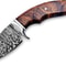 Handmade 8 Damascus Hunting Knife Bushcraft Fixed Blade Hunting Knife With Sheath And Rose Wood Ha 4
