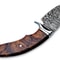 Handmade 8 Damascus Hunting Knife Bushcraft Fixed Blade Hunting Knife With Sheath And Rose Wood Ha 5