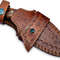 Handmade 8 Damascus Hunting Knife  Bushcraft Fixed Blade Hunting Knife With Sheath And Rose Wood Ha 6