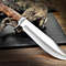 15 Inches Full Tang Handmade Bowie Knife Fixed Blade Hunting Knife Skinning Knife Camping Knife Bus 4