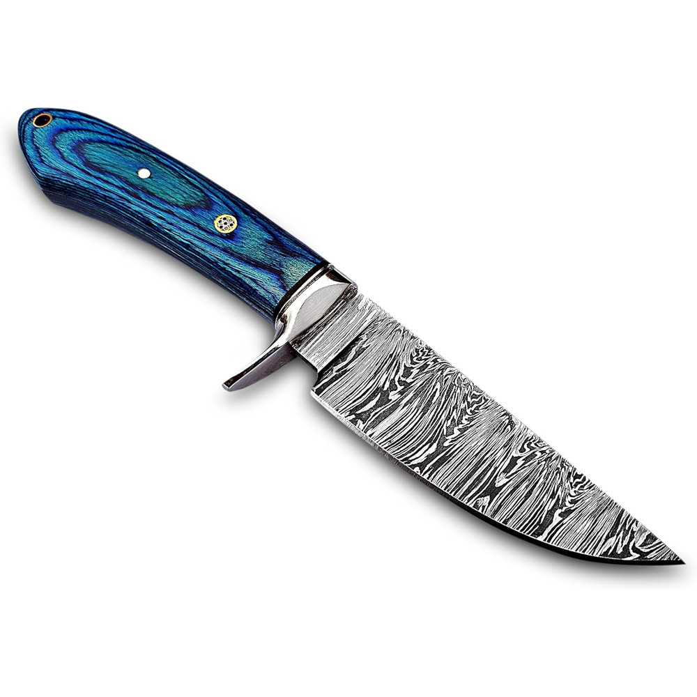 95 Inches Handmade Damascus Hunting Knife Fixed Blade Skinnig Camping Survival Outdoor And Everyday 2