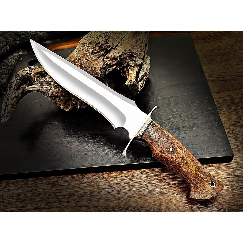 135 Inches Full Tang Handmade Bowie Knife Fixed Blade Hunting Knife Camping Knife Bushcraft Knife 1