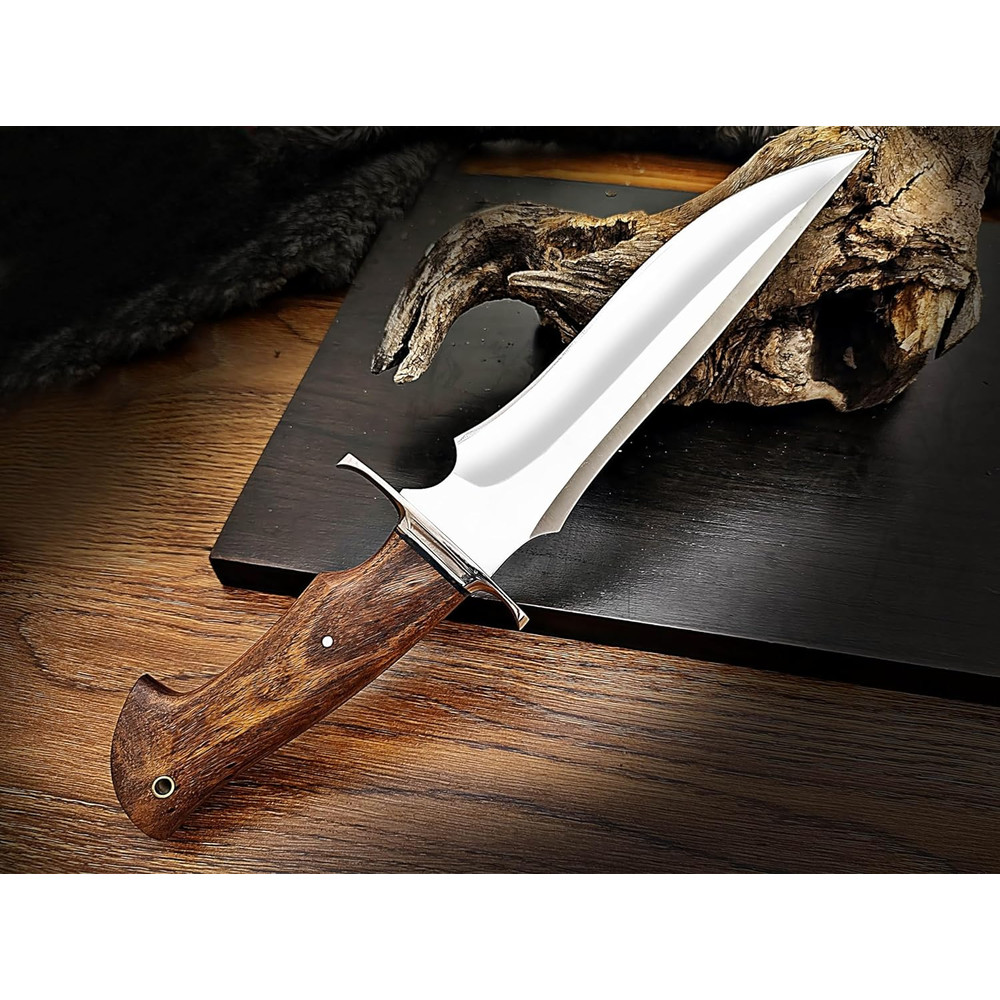 135 Inches Full Tang Handmade Bowie Knife Fixed Blade Hunting Knife Camping Knife Bushcraft Knife 3