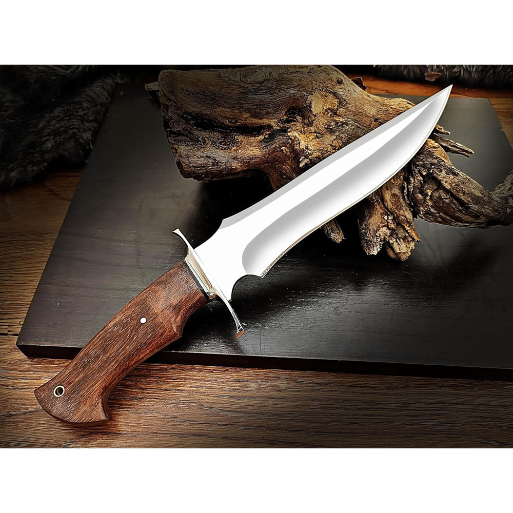 135 Inches Full Tang Handmade Bowie Knife Fixed Blade Hunting Knife Camping Knife Bushcraft Knife 6