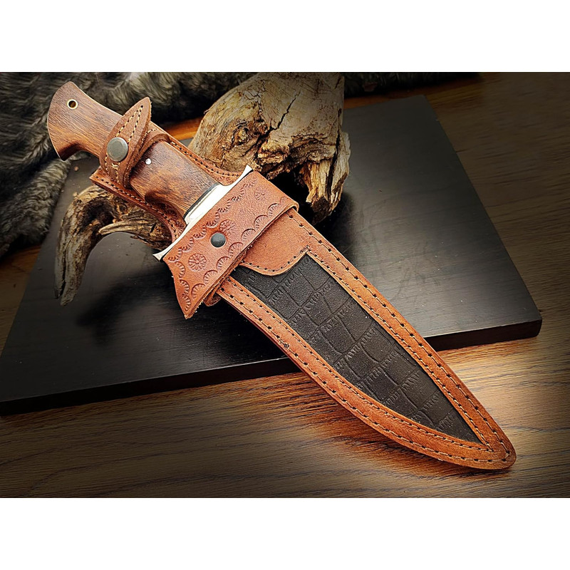 135 Inches Full Tang Handmade Bowie Knife Fixed Blade Hunting Knife Camping Knife Bushcraft Knife 7
