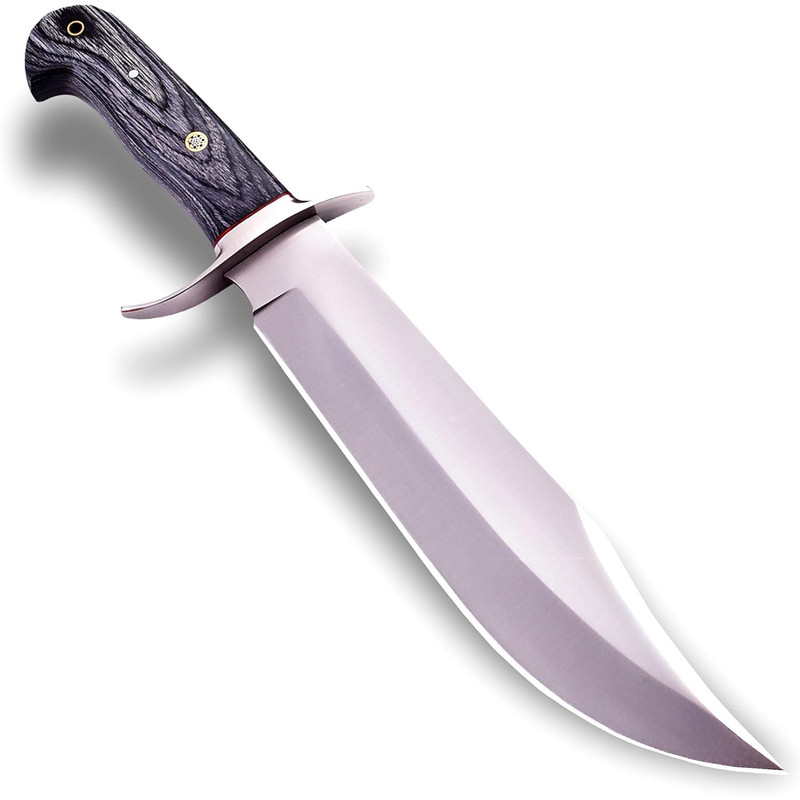 Handmade D2 Steel Bowie Knife 15 Inch Full Tang Fixed Blade Knife With Sheath  Hunting Knife With W 5