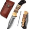 Damascus Pocket Knife With Clip 65 Handmade Folding Knife With Sheath Pocket Knife Best Gift For 0