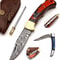 Pocket Knife 4 Pcs Set 65 Handmade Damascus Folding Knife Back Lock Knife Damascus Hunting Knife Wi 0