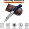 Hand Forged Damascus Foldable Pocket Knife With Leather Sheath Handmade Damascus Back Lock Folding 1