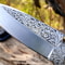 Engraved Fold Knife Prestigious Handmade Engraved Fold Pocket Knife D2 Steel Engraved Blade Foldi 3