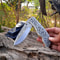 Engraved Fold Knife Prestigious Handmade Engraved Fold Pocket Knife D2 Steel Engraved Blade Foldi 0