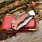 Damascus Folding Knife Damascus Pocket Knife Hand Made Damascus Wood Hunting Folding Knife 4