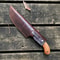 Hand Made Damascus Steel Tracker Knife For Hunting Camping Fishing And All Outdoor Activities With 1