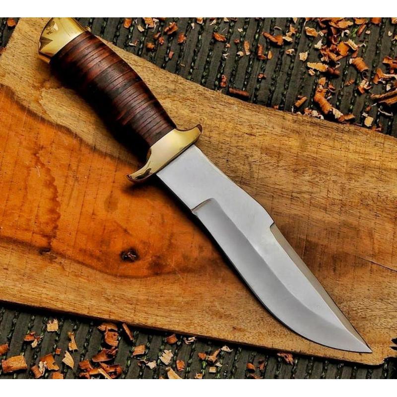 Handmade 13 High Carbon Steel Bowie Knife Hunting Knife Hunting Bowie With Sheath D2 Steel Birthday