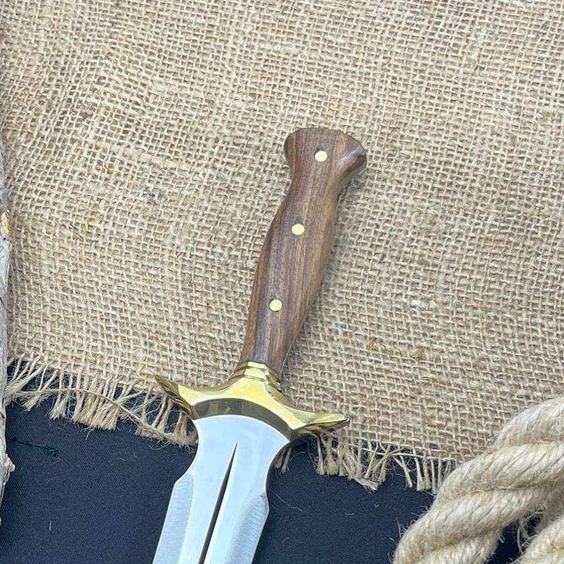 Lot Of 2 Handmade D2 Steel Dagger Knife Hunting Knife With Leather Sheath Best Gift Your Charismas 8