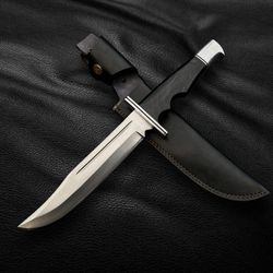 handmade scream replica knife with leather sheath | buck 120 ghost face knife | movie knife | replica knife