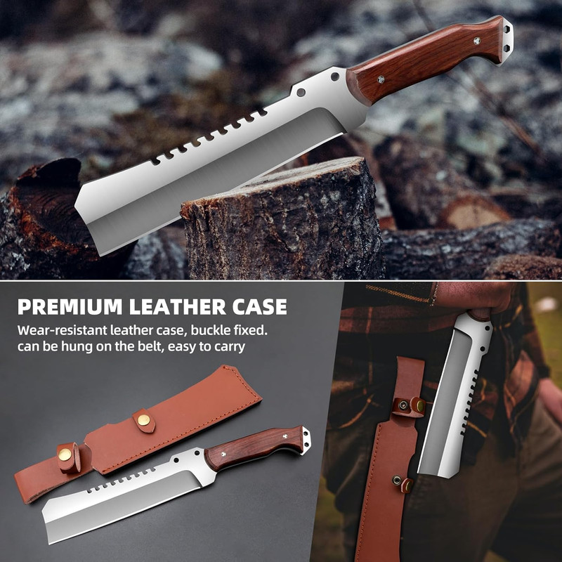 Outdoor Machete Knife With Sheath For Cutting Trees For Yard Work And For Machete Ideal For Gardeni 1