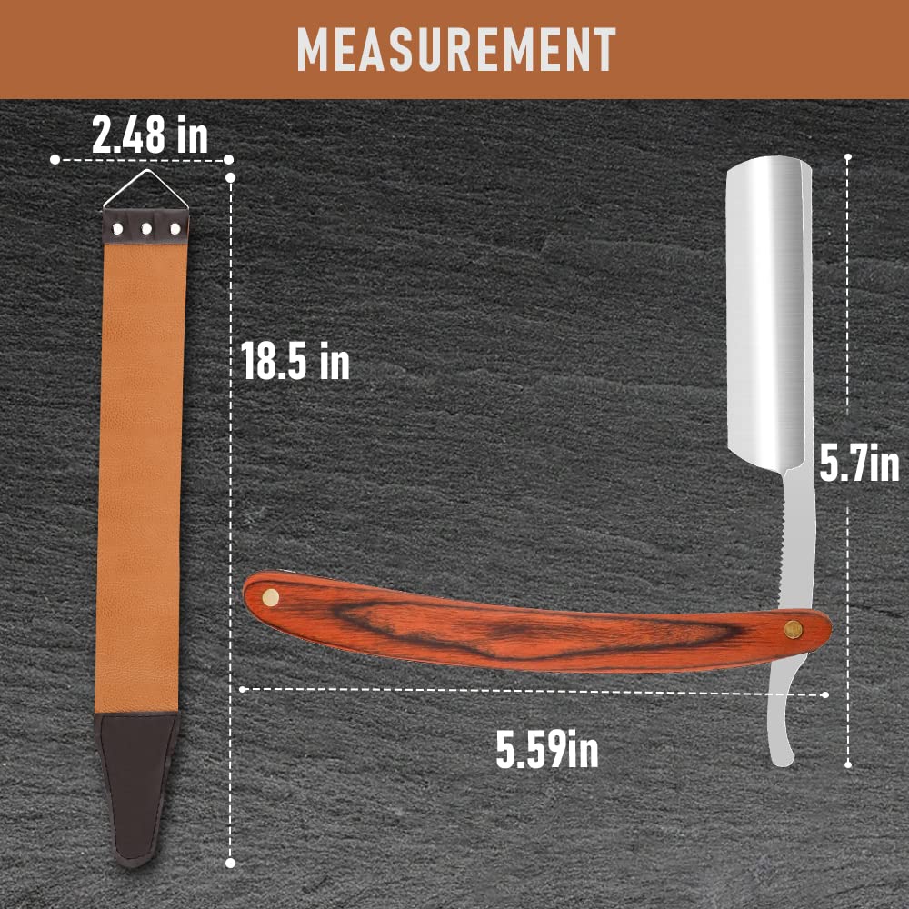 Straight Razor For Shaving Professional Straight Edge Barber Razor Premium Stainless Steel Shaver 4