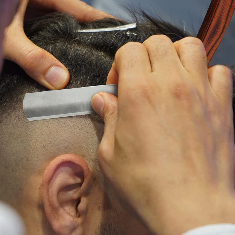 Straight Razor For Shaving Professional Straight Edge Barber Razor Premium Stainless Steel Shaver 6