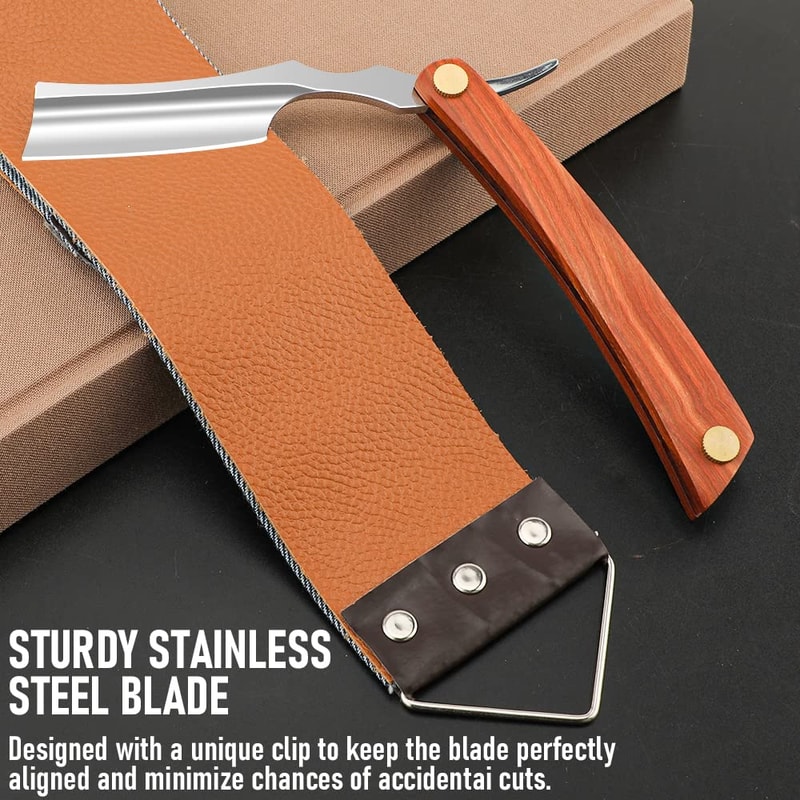 Straight Sharp Razor For Shaving Professional Straight Edge Barber Razor Premium Stainless Steel S 3