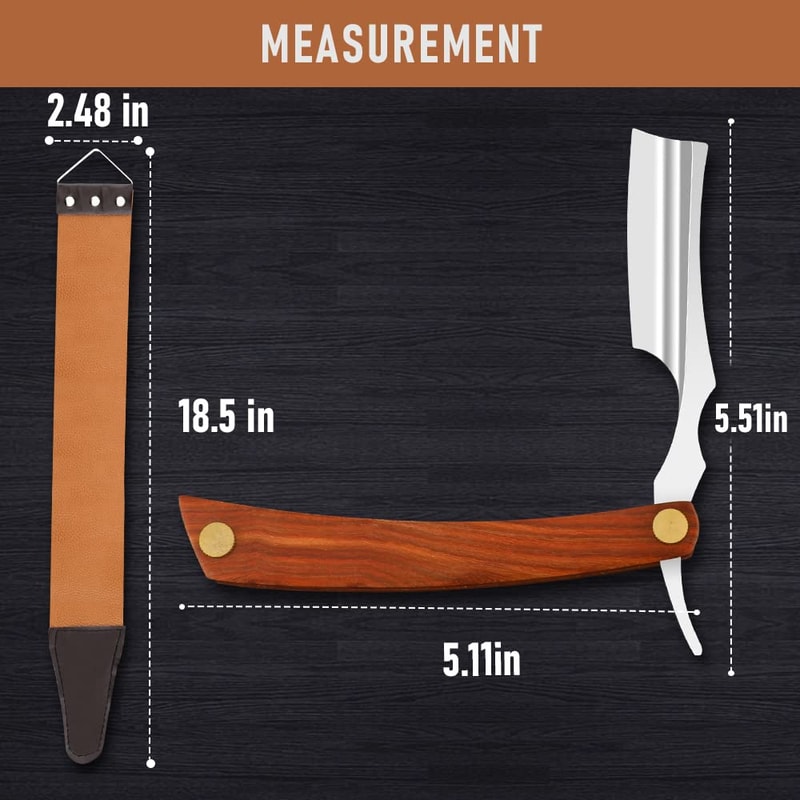 Straight Sharp Razor For Shaving Professional Straight Edge Barber Razor Premium Stainless Steel S 4