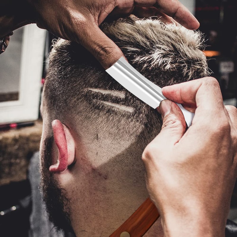 Straight Sharp Razor For Shaving Professional Straight Edge Barber Razor Premium Stainless Steel S 6