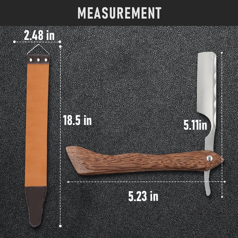 Straight Razor With Strope Professional Straight Edge Barber Razor Premium D2 Steel Shaver Razor W 4