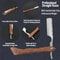 Straight Razor With Strope Professional Straight Edge Barber Razor Premium D2 Steel Shaver Razor W 5