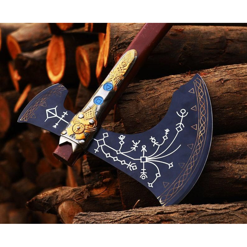 Custom GOD OF WAR Axe Handmade Kratos Axe