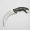 10 Damascus Karambit Knife With Leather Sheath Handmade Survival Claw Tactical Teeth Knife 1