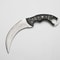 10 Damascus Karambit Knife With Leather Sheath Handmade Survival Claw Tactical Teeth Knife 1