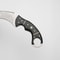 10 Damascus Karambit Knife With Leather Sheath Handmade Survival Claw Tactical Teeth Knife 3