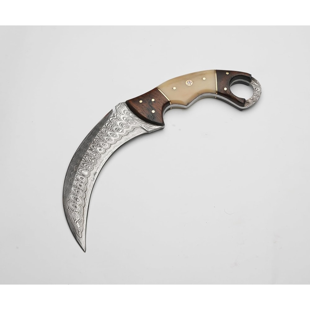 Karambit Knife Ivory And Brown Handle near me